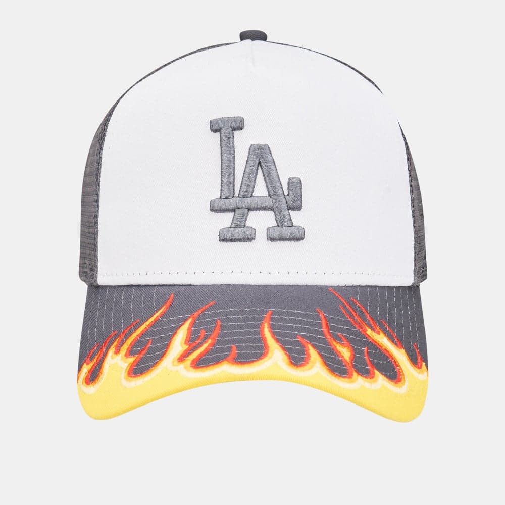 Los Angeles Dodgers Flame Trucker Cap by New Era - Image 1