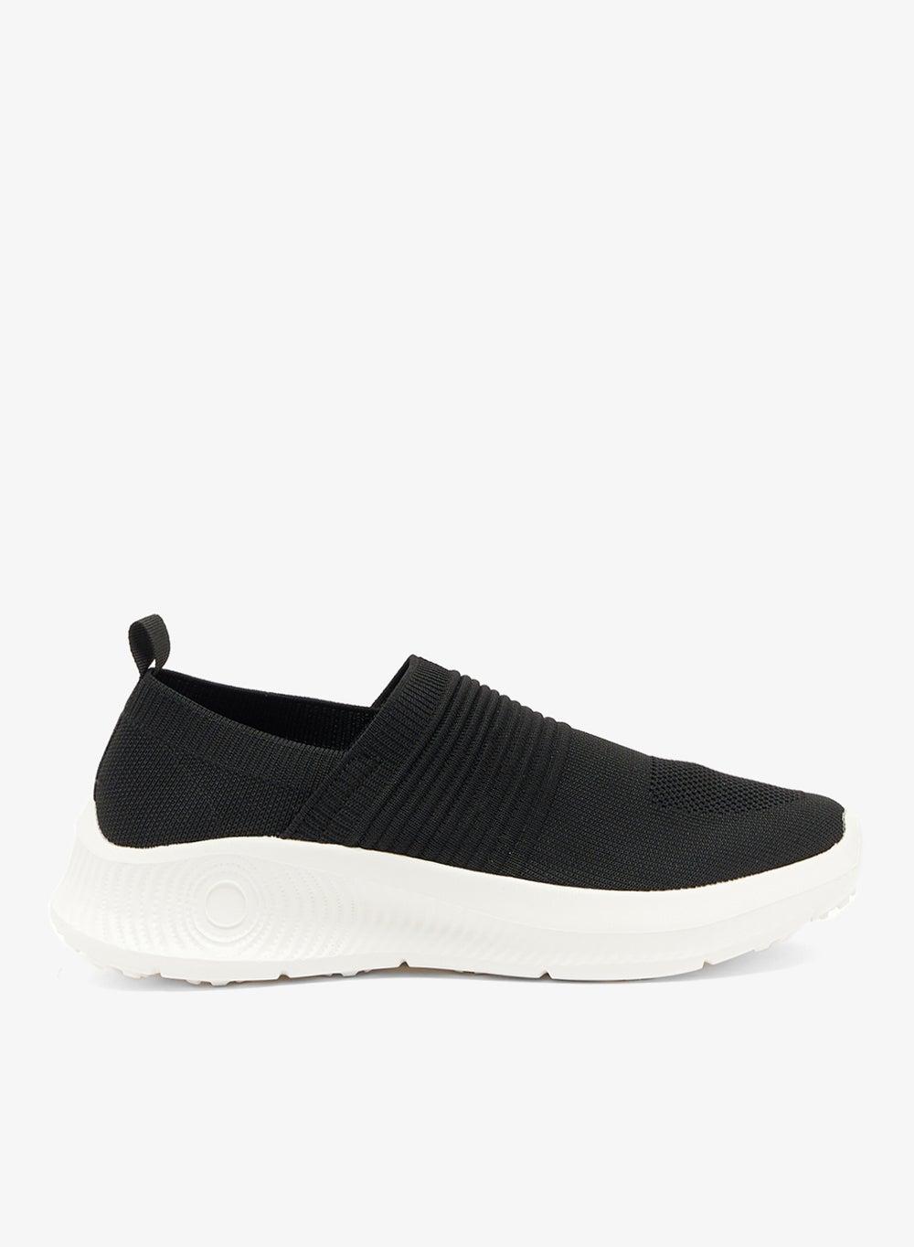 Elegant Black Cushioned Slip-Ons C07 for Women - Image 1