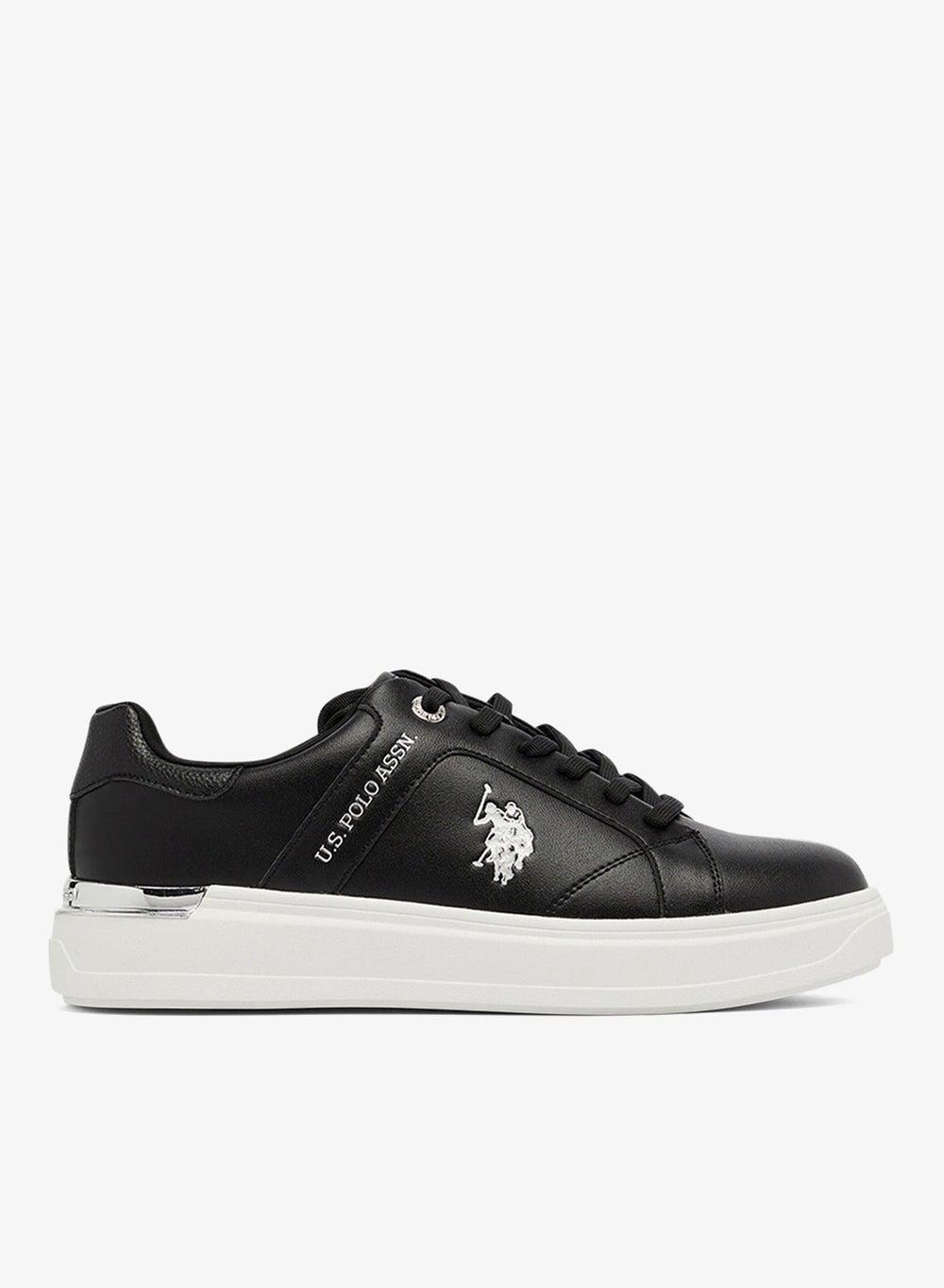 Elegant U.S. POLO ASSN. 5M Alson Glb 5Fx Women's Black Sneakers - Image 1