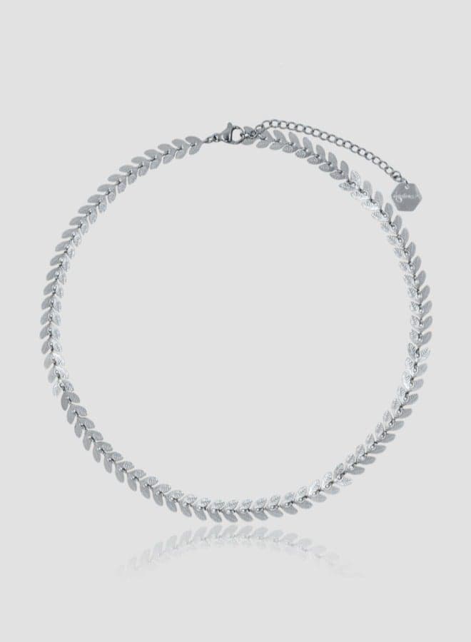 Lady Mauve Silver Ishikawa Hypoallergenic Necklace for Women - Image 1