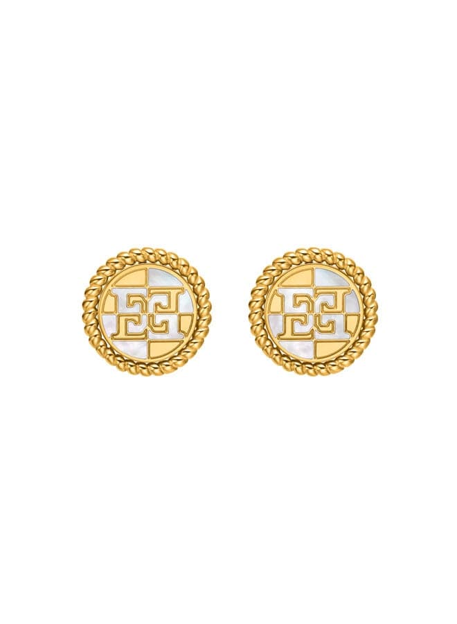 ESCADA Madelene Mother-of-Pearl Earrings - Timeless Chic - Image 1