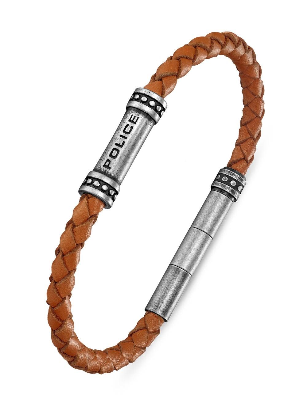 POLICE Barrel Bracelet: Timeless Elegance for Men - Image 1