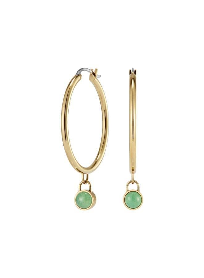 OLIVIA BURTON Modern Classics Rose Quartz Earrings - Image 1