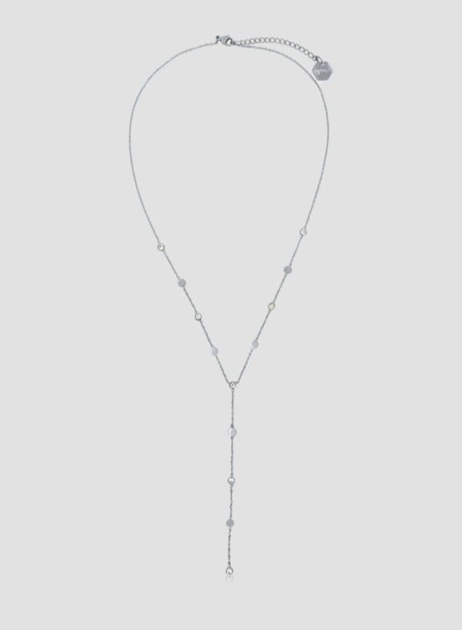 Lady Mauve Silver Lumara Hypoallergenic Necklace - Image 1
