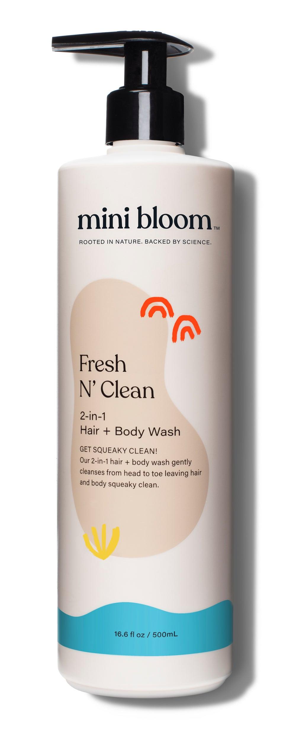 Mini Bloom Fresh N' Clean 2-In-1 Hair & Body Wash 500ml - Image 1