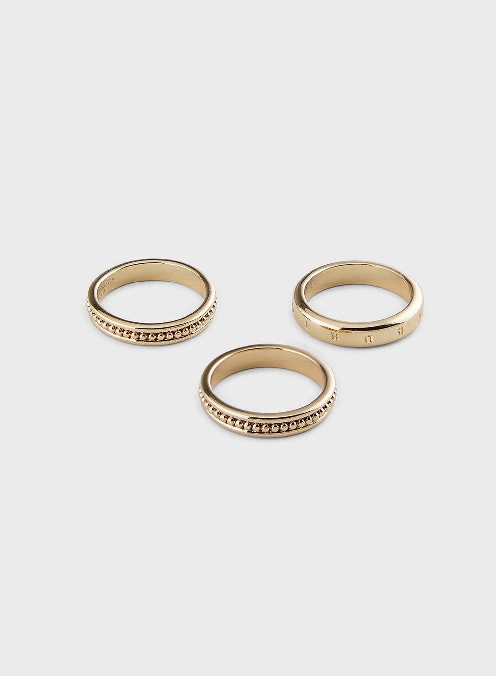 OLIVIA BURTON Chic Ionic Plated Ring Set for Women - Image 1