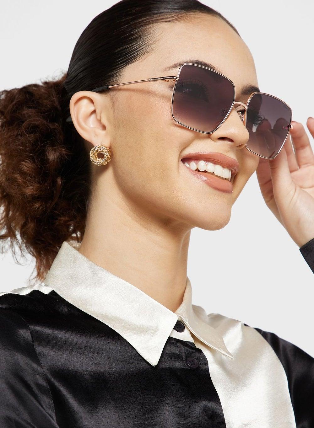 GUESS Chic Rectangle Sunglasses for Women - Image 1