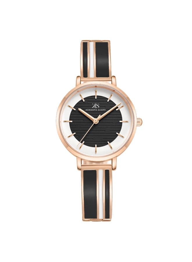 KENNETH SCOTT K23501-RBBB Elegant Rose Gold Analog Watch for Women - Image 1