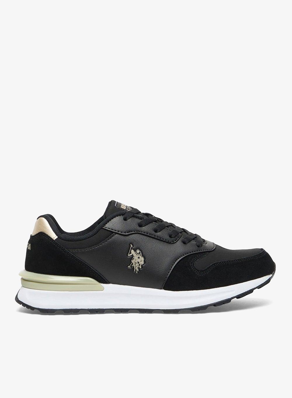 Palermo Wmn Glb 4Pr Elegant Black & Gold Low-Top Sneakers - Image 1