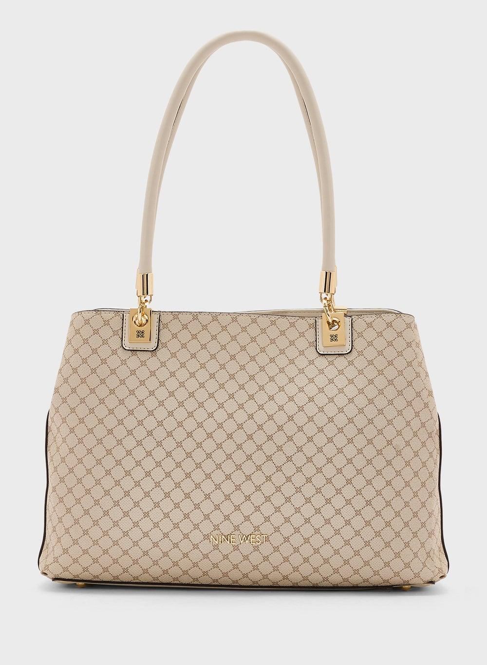 NINE WEST Donella Women's Elegant Textile Tote Bag - Image 1