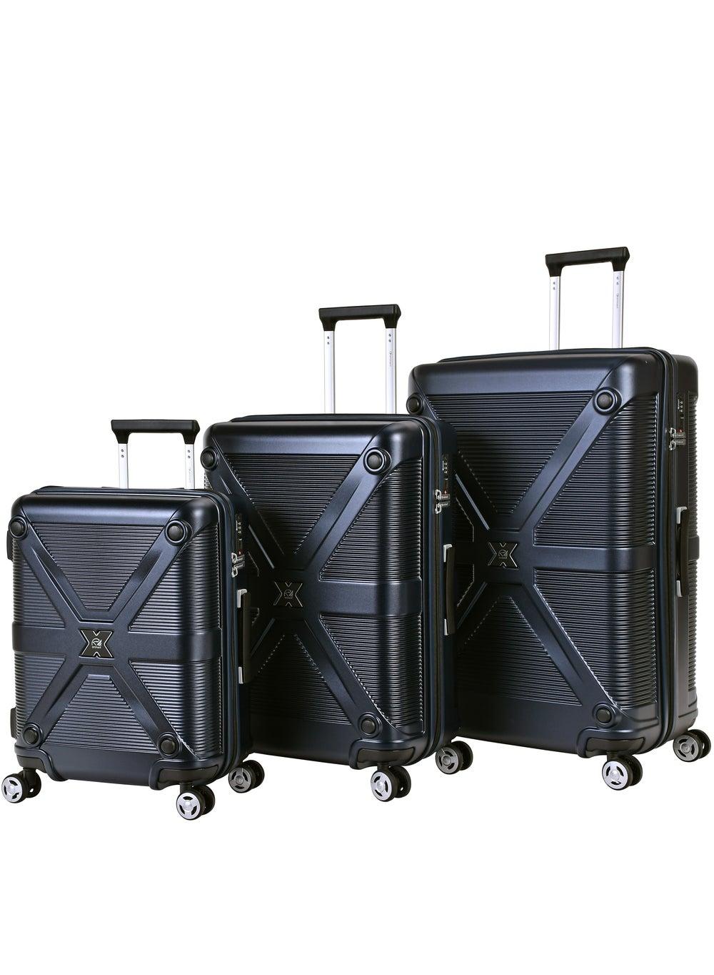 Eminent KJ97 Night Blue 3-Piece Polycarbonate Luggage Set - Image 1
