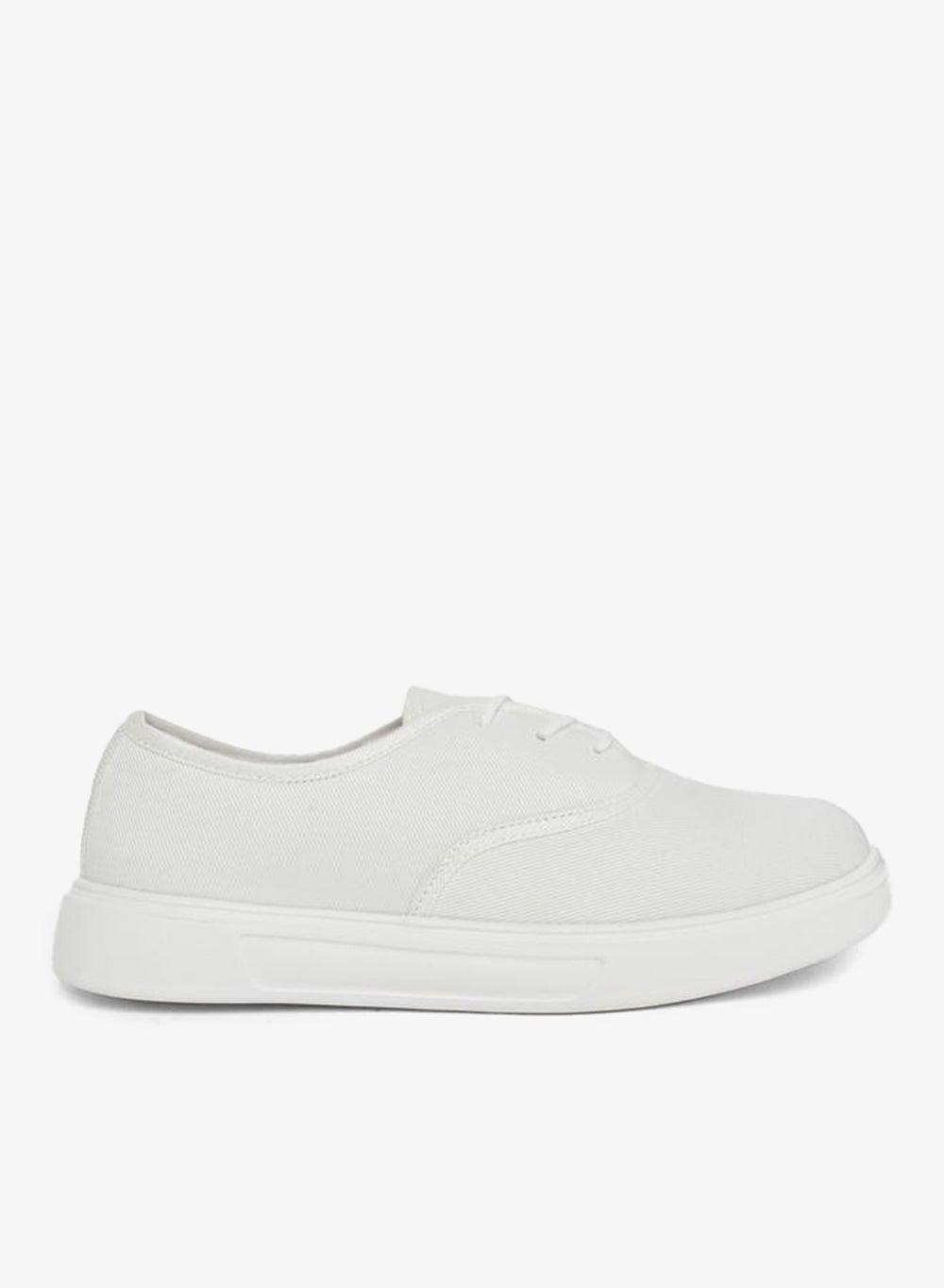 Elevate Your Style with Styli White Platform Lace-Up Sneakers - Image 1