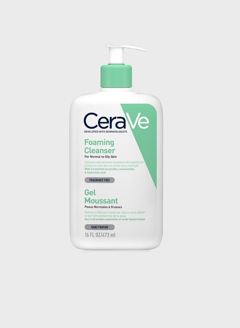 CeraVe Hyaluronic Acid Foaming Cleanser 473ml for Oily Skin - Image 1