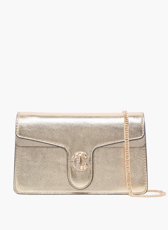 Le Confort Metallic Elegance Crossbody with Chic Metal Strap - Image 1