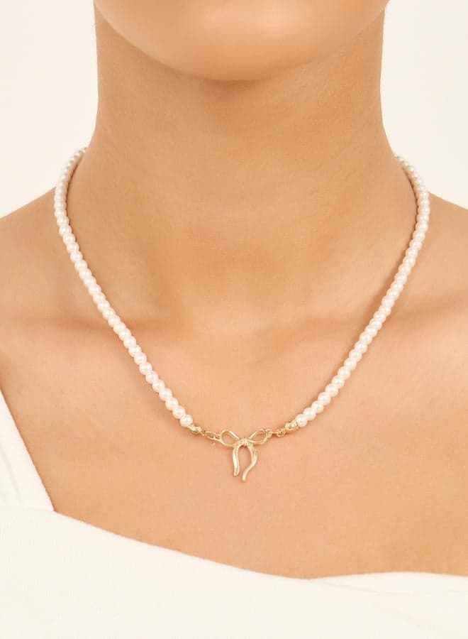 Styli Ribbon Beads Necklace – Elegance Redefined - Image 1