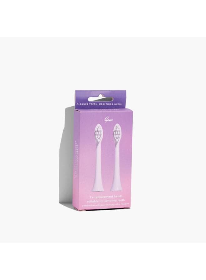 Gem Rose Electric Toothbrush Replacement Heads - Image 1
