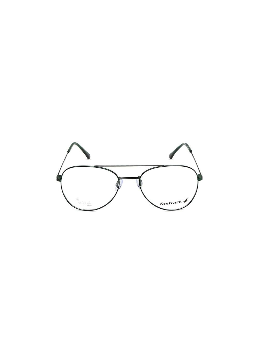 Fastrack Metallic Green Aviator Rimmed Eyeglasses - Image 1