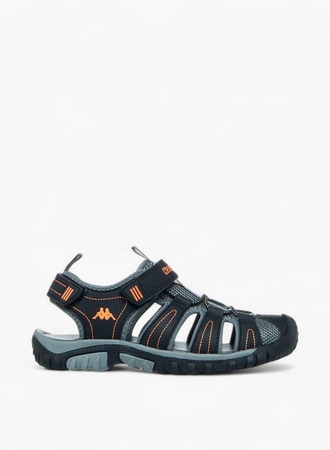 24Yk097Bp Premium Boys' Grey Panelled Sandals - Image 1