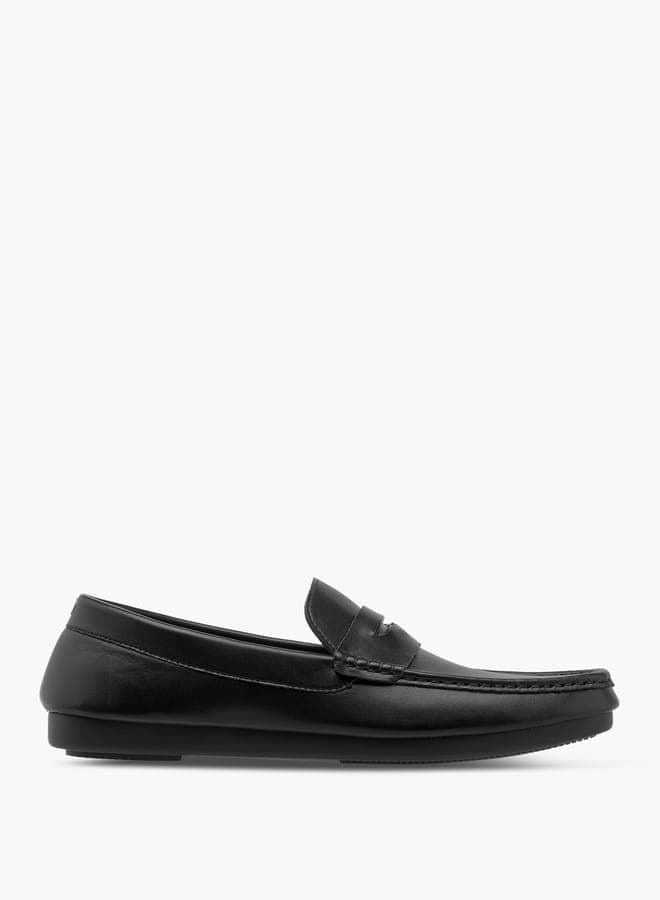 Elegant Men's KS333 16Black Slip-On Moccasins - Image 1
