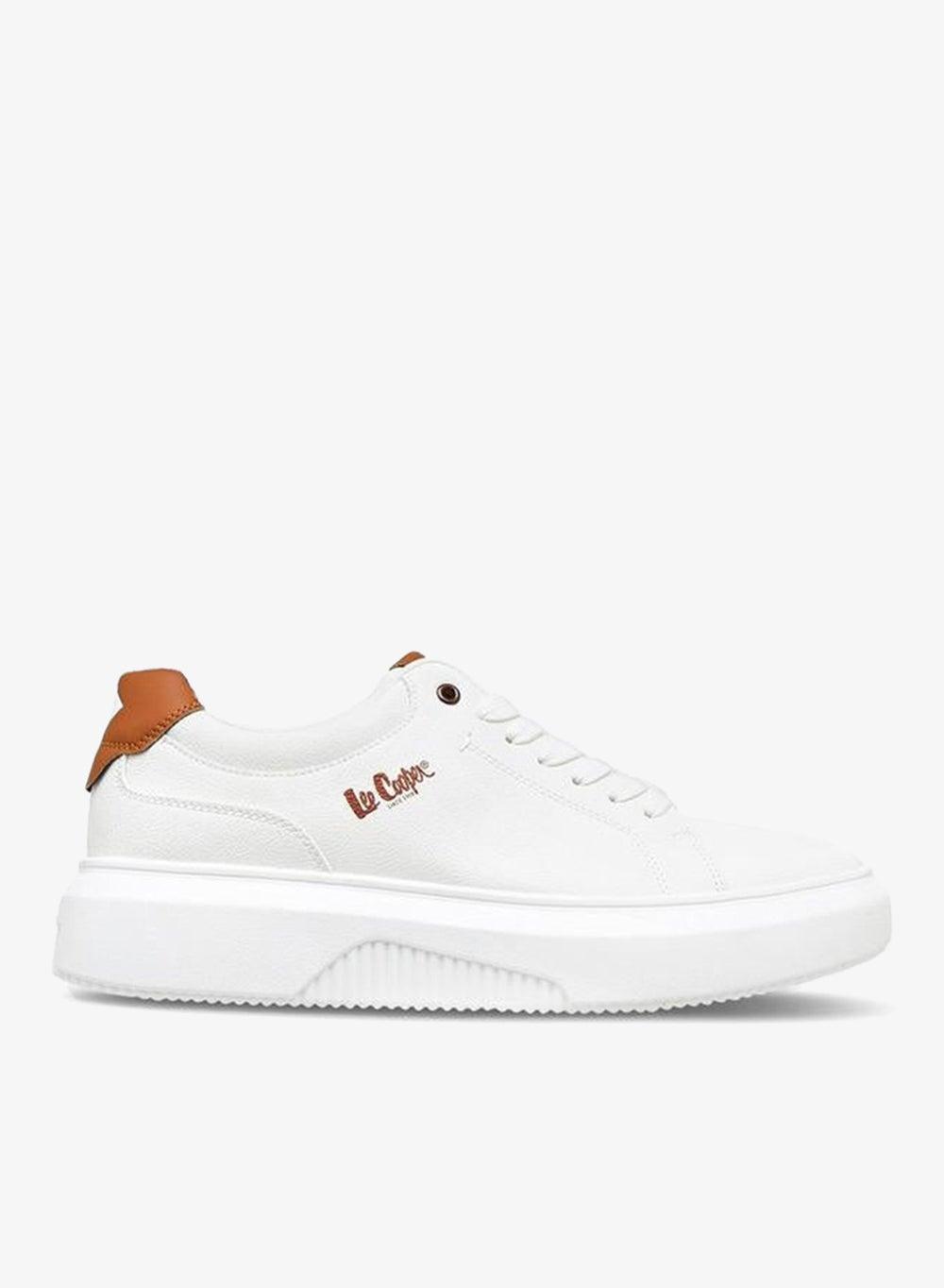 Onex 845 Pure Elegance: Men's Low-Top White Lace-Up Sneakers - Image 1