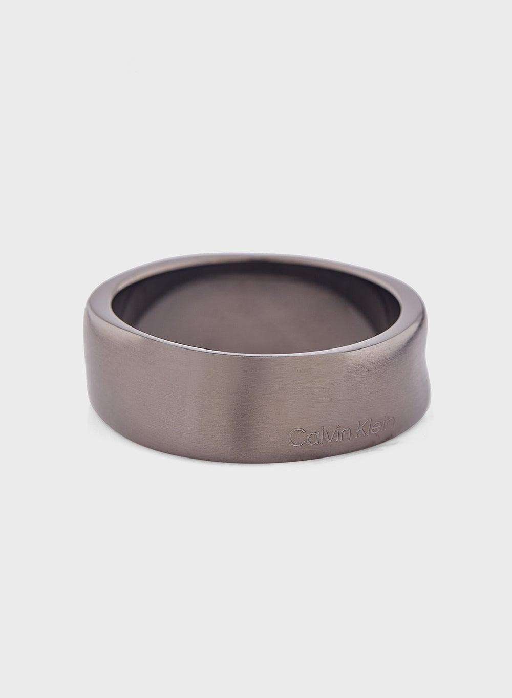 CALVIN KLEIN Ck Metallic Waves Men's Ring - Image 1