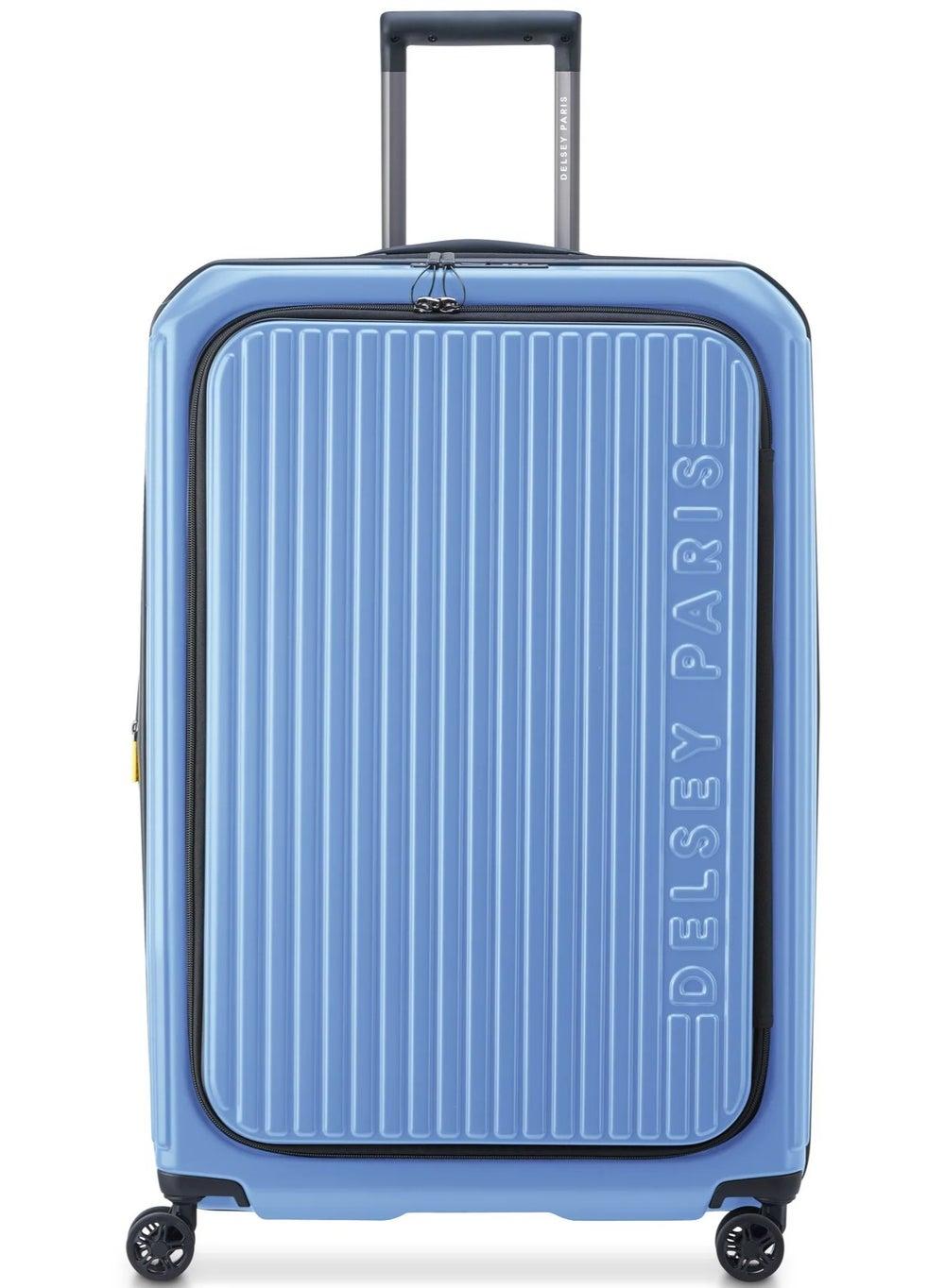 DELSEY Paris Securtime Zip 77cm Lavender Blue Expandable Suitcase - Image 1