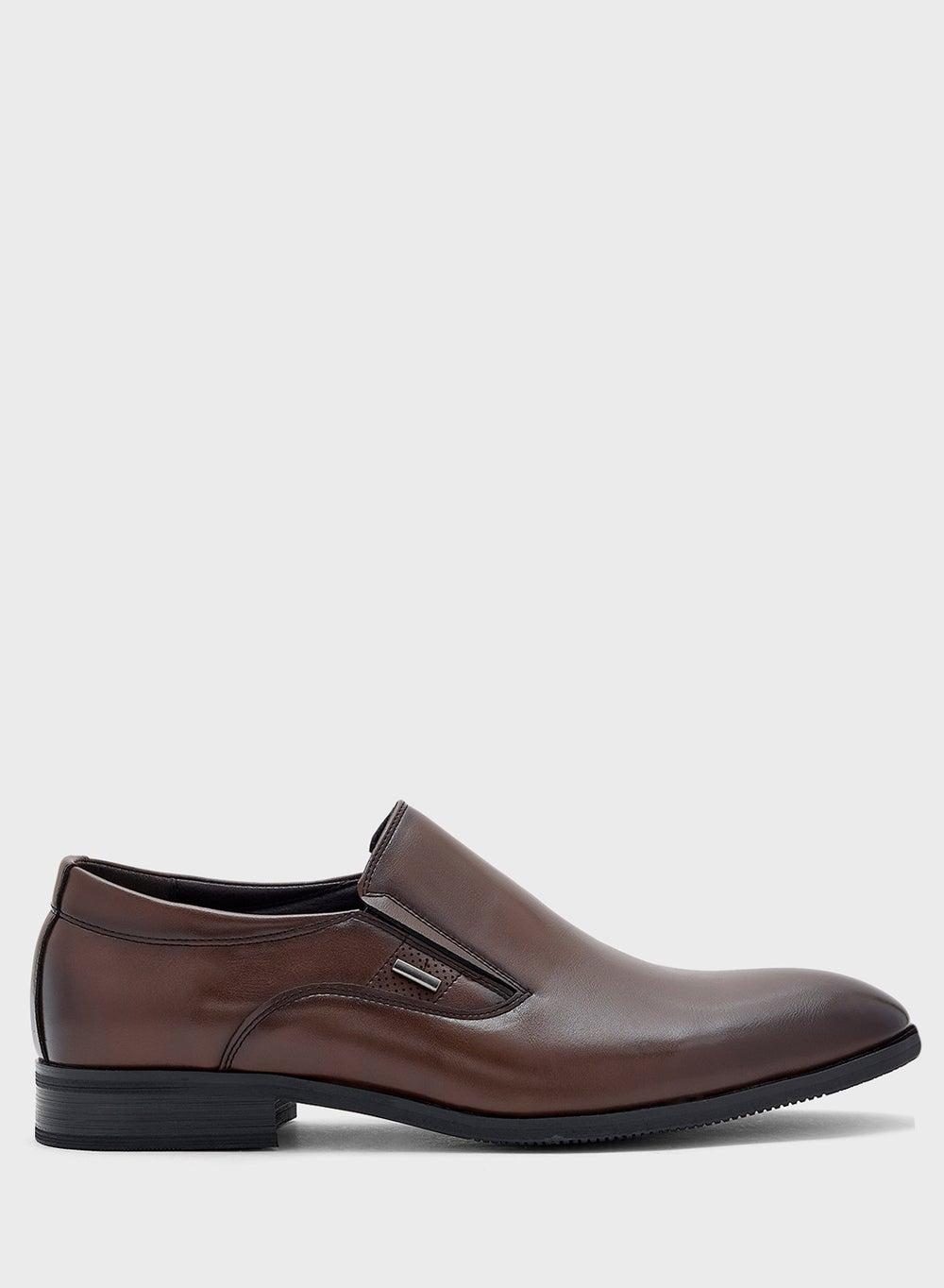 Elegant K064 Brown Formal Lace-Ups for Discerning Men - Image 1