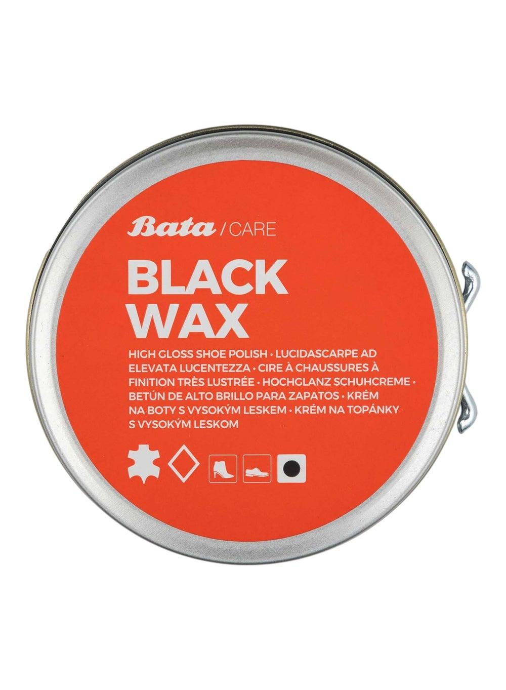 BATA Heritage Black Shoe Wax: Timeless Shine & Care - Image 1