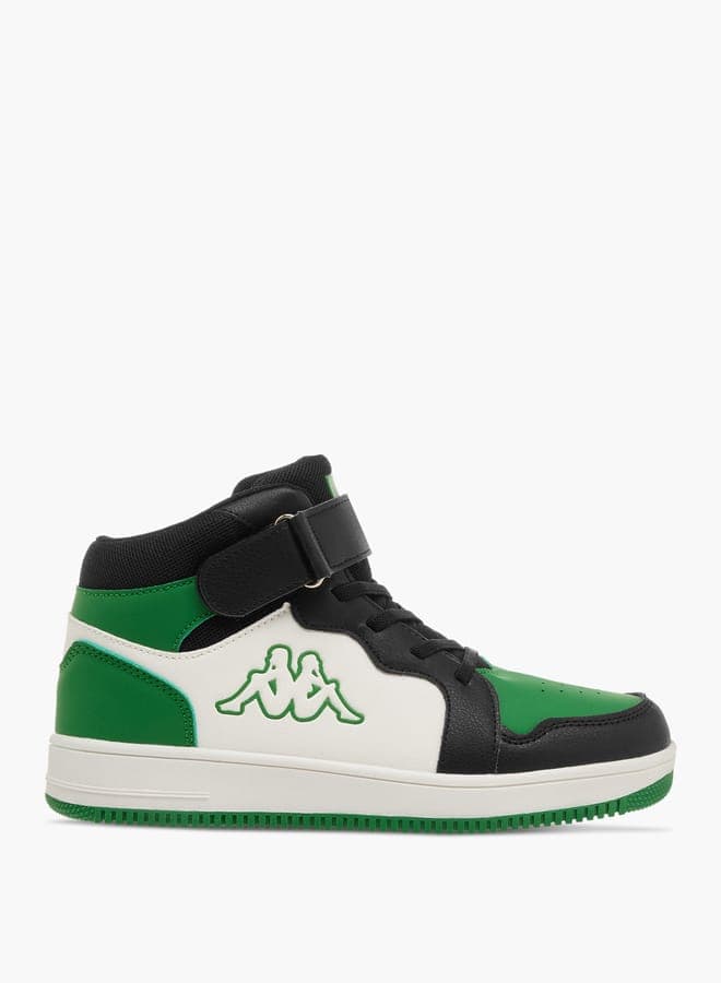 CK23353BP Green Colourblock High-Top Sneakers for Boys - Image 1