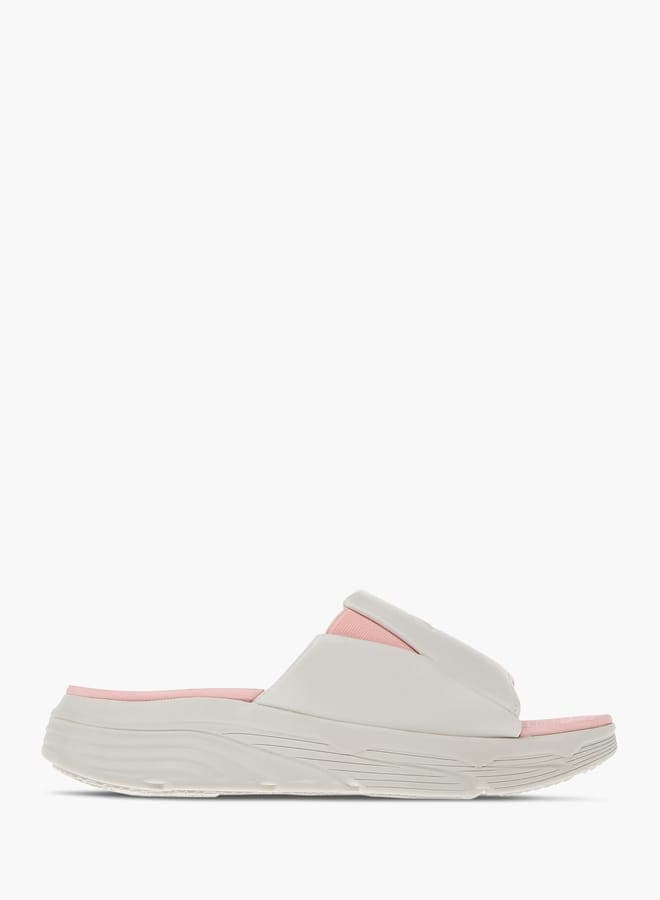 Elegant Women's 24Yl009Wwhite Logo Slides - Pristine White - Image 1