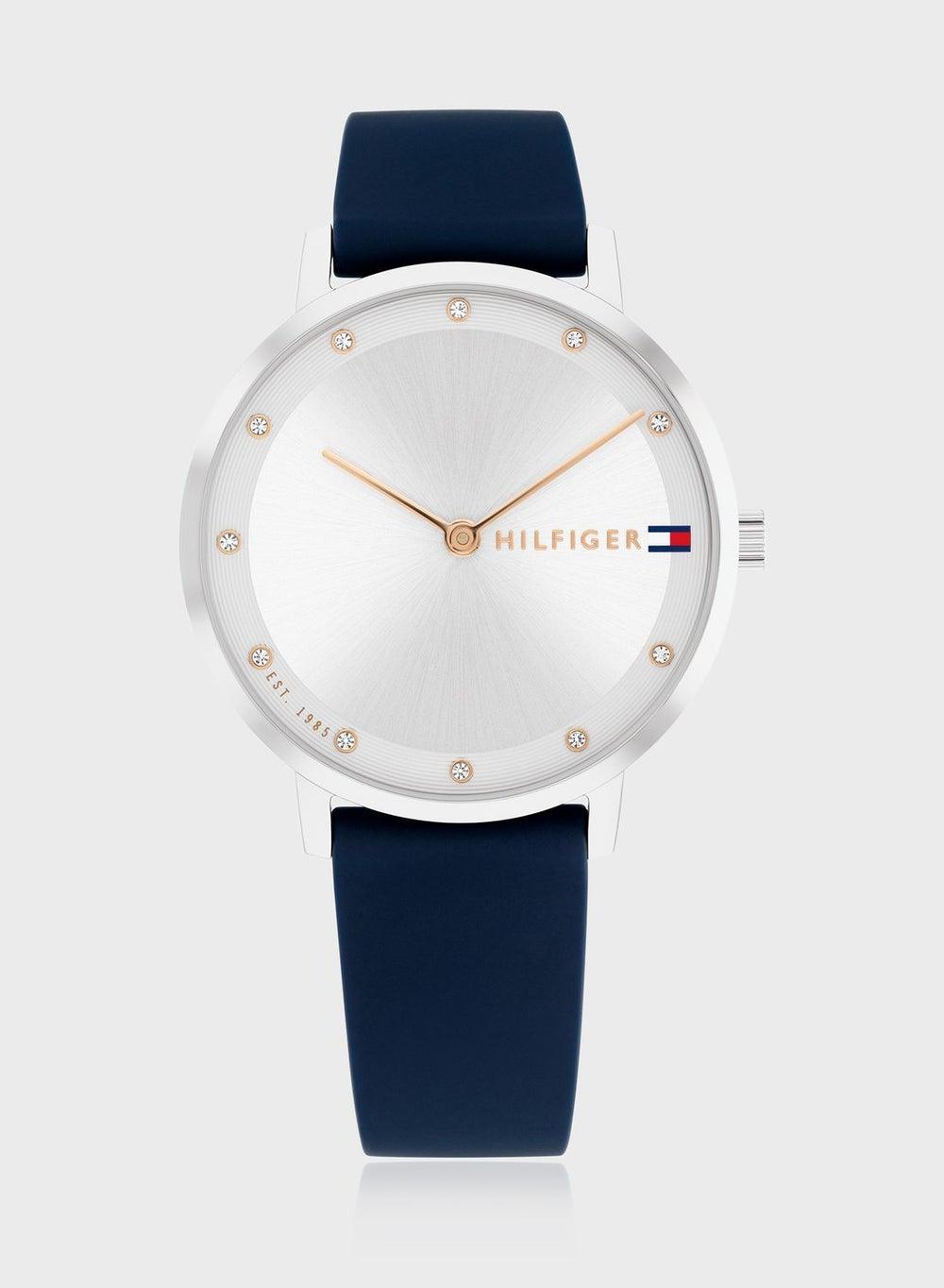 TOMMY HILFIGER Women's Silicone Strap Quartz Watch - Image 1
