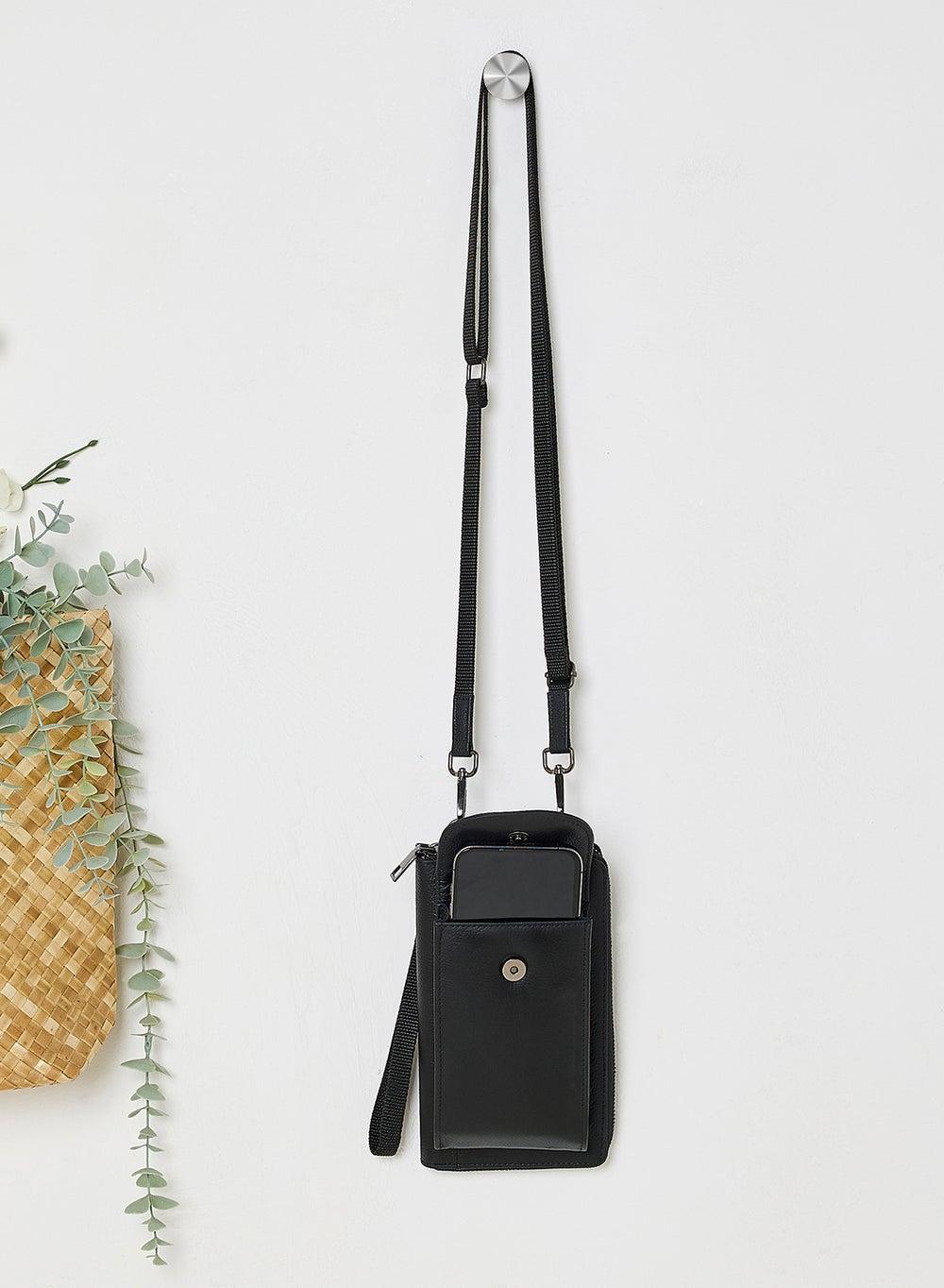 Robert Wood Genuine Leather Men's Phone Messenger - Image 1