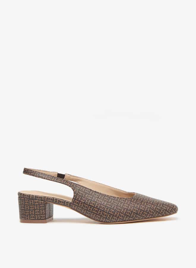 Elegant Textured Slingback Mules R24Ss05428 with Block Heels - Image 1