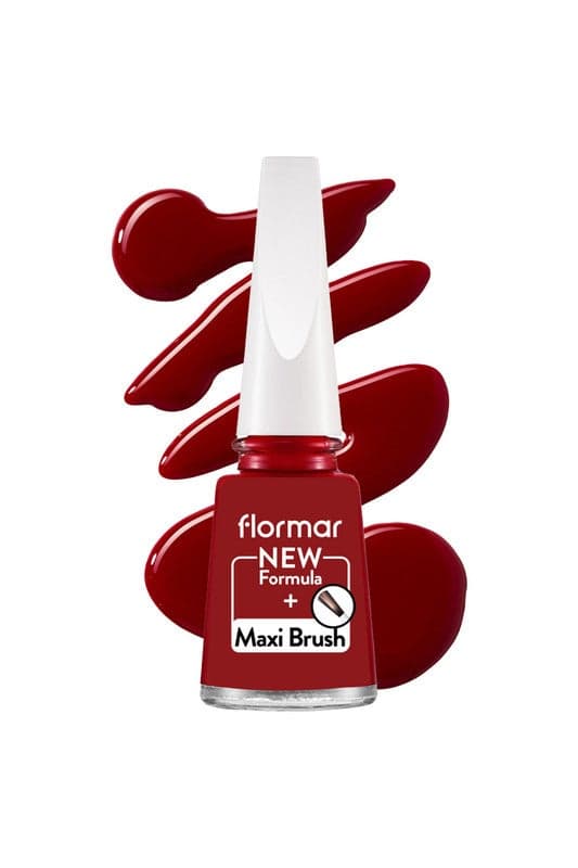 Flormar 128 Bordeaux Scream Nail Enamel, 11 ml - Image 1