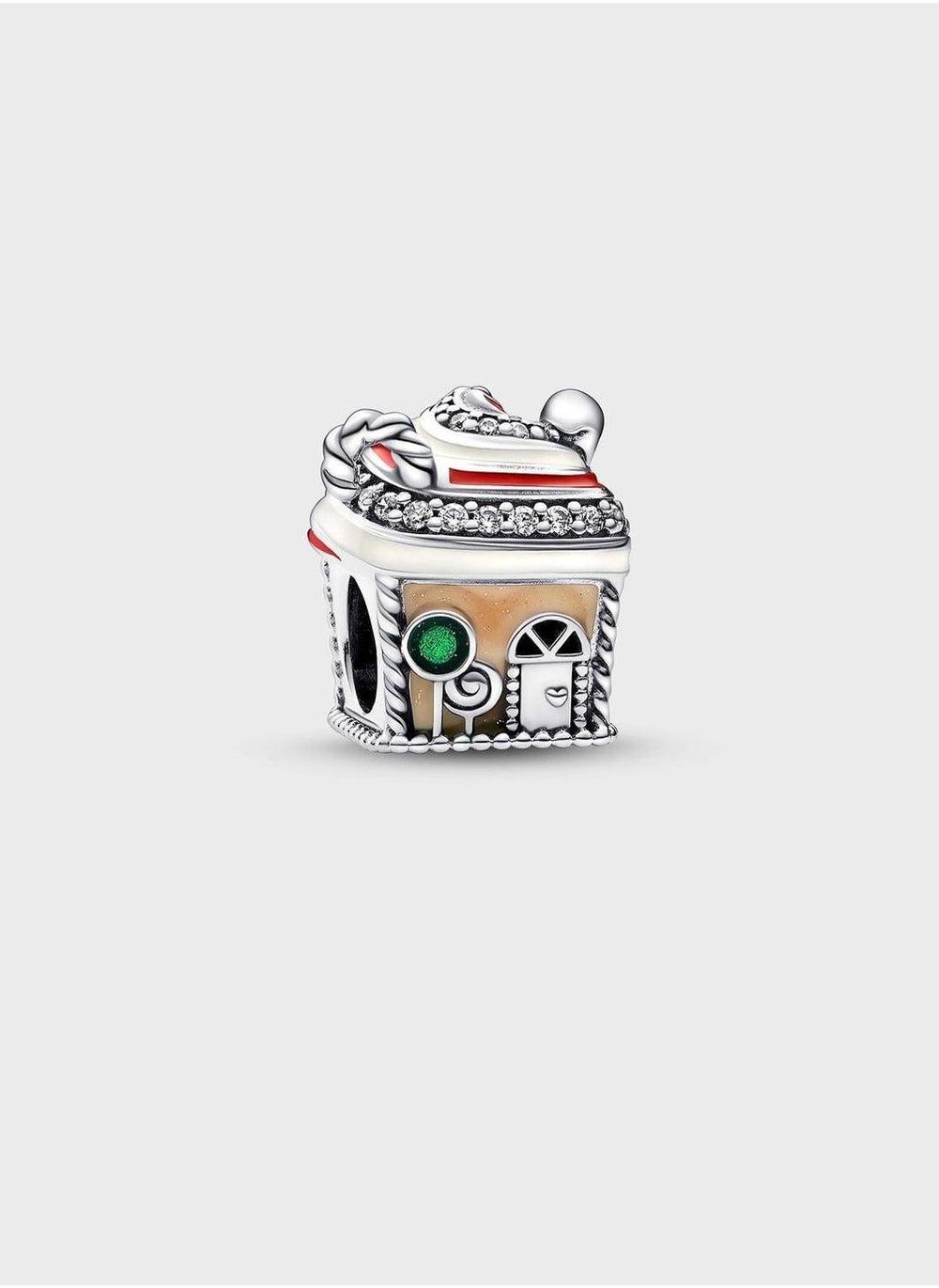 PANDORA Sterling Silver Festive Gingerbread House Charm - Image 1
