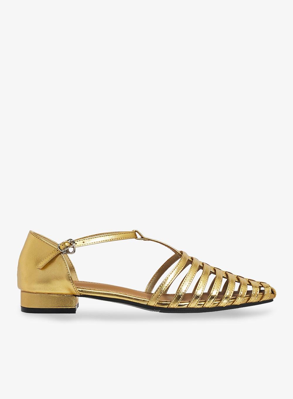 Golden Elegance Xz256121A: Chic Casual Slip-On Flat Sandals - Image 1