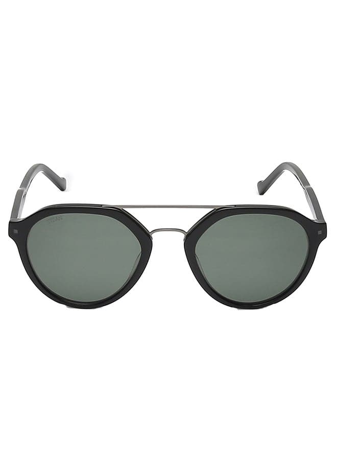 TITAN Black Round Sunglasses - Classic Elegance for Men - Image 1