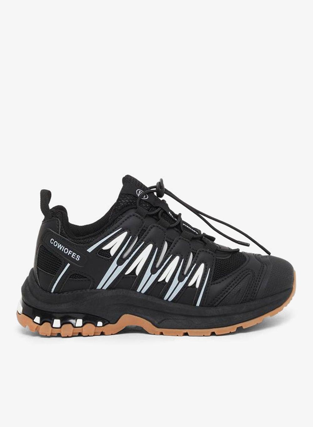 Styli 7012378101 Elegant Black Lace-Up Sneakers - Image 1