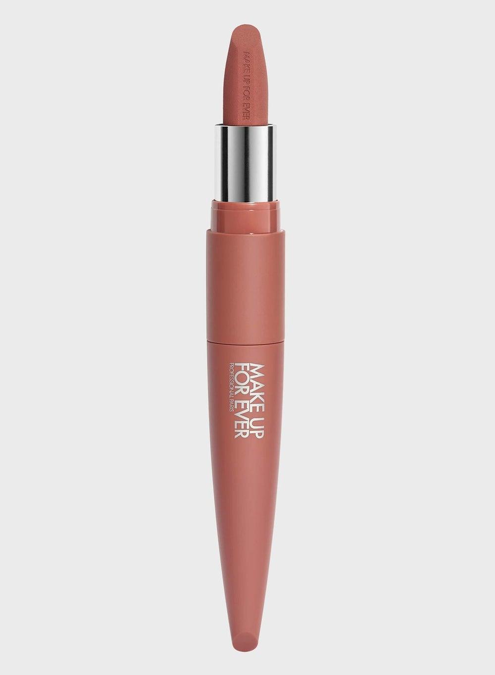 Burnt Caramel Nude 107 - Plush Velvet Matte Lipstick - Image 1