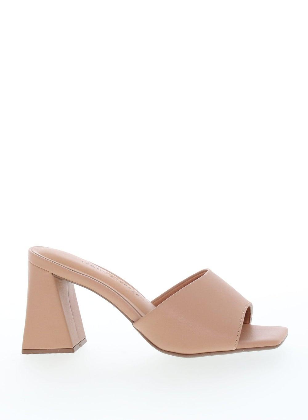 Elegant Nude Sling-Back High Heels Sandals for Women - Image 1