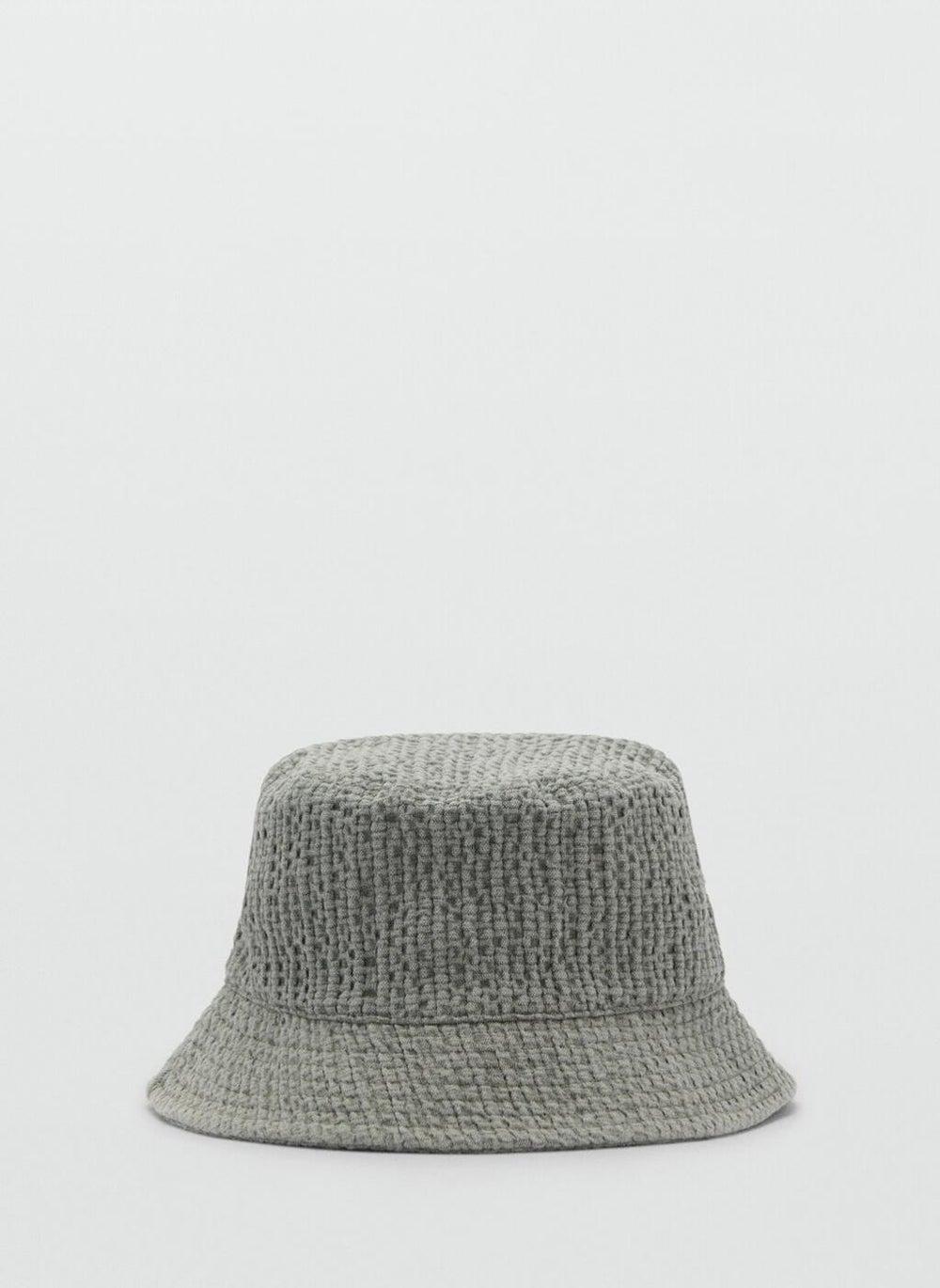 MANGO Women's Textured Cotton Bucket Hat - Seasonal Must-Have - Image 1