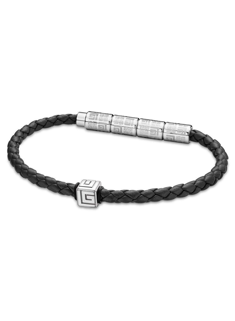 Guy Laroche Gabriel Men's Black Leather Bracelet - Image 1