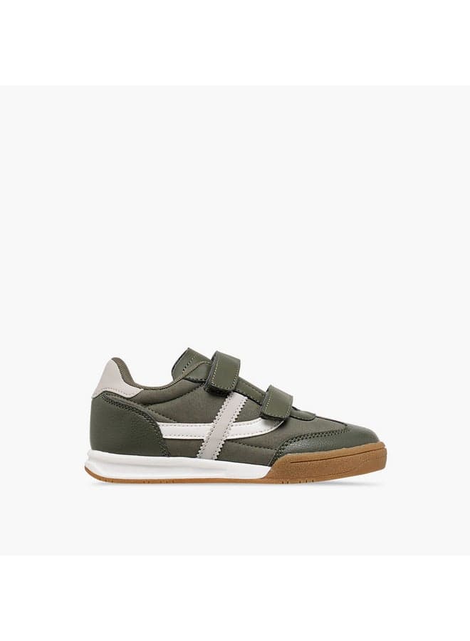 Kgy25011Bp Boys' Khaki Sneakers with Secure Closure - Image 1