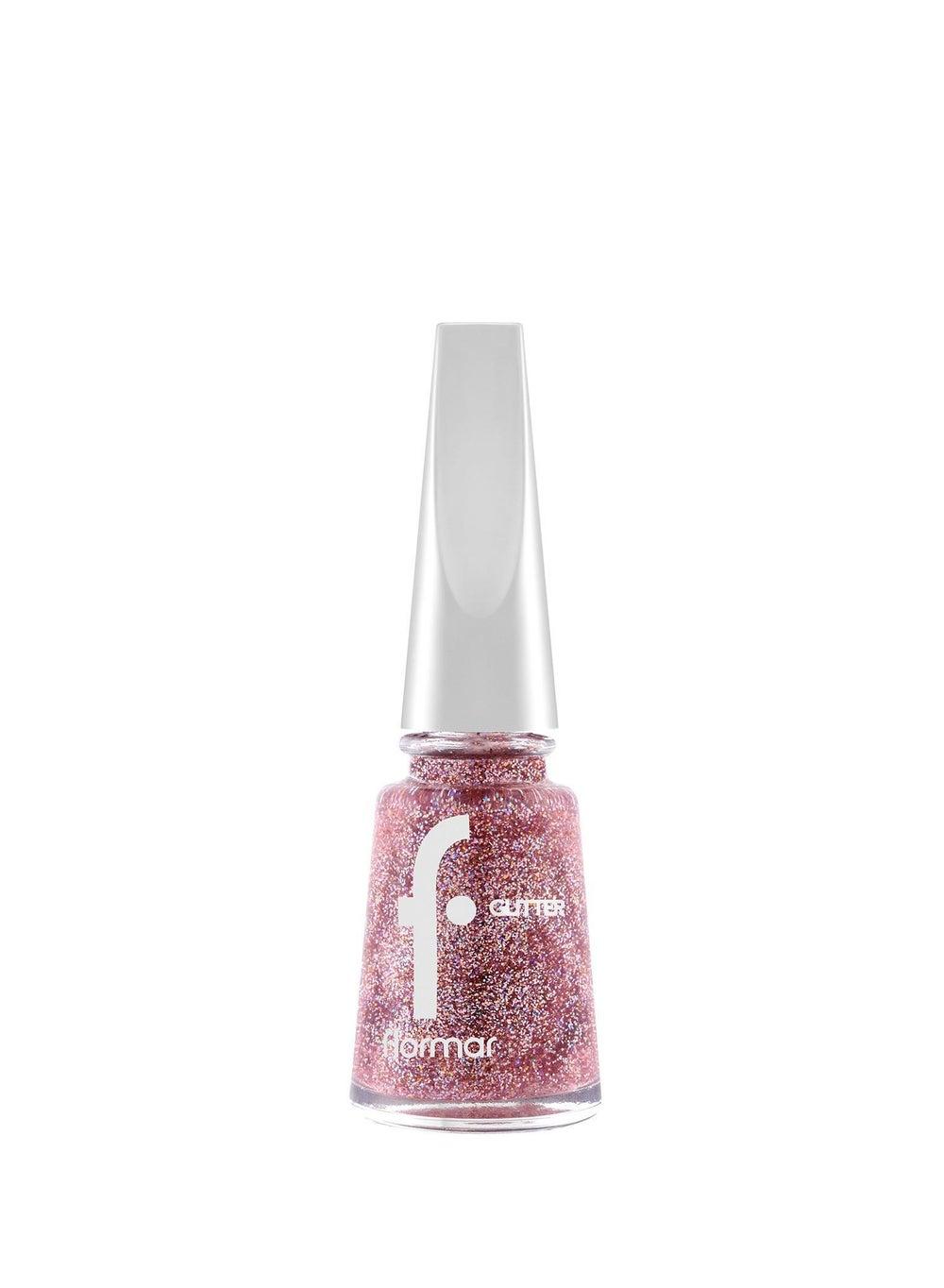 Flormar Red in Silver Glitter Nail Enamel GL39 - Image 1