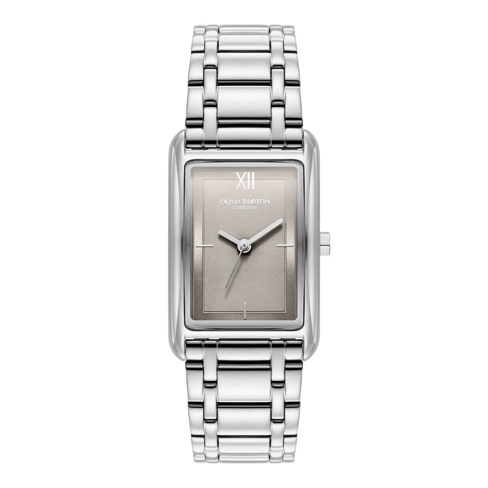 OLIVIA BURTON Grove Silver Steel Strap Watch for Women - Image 1