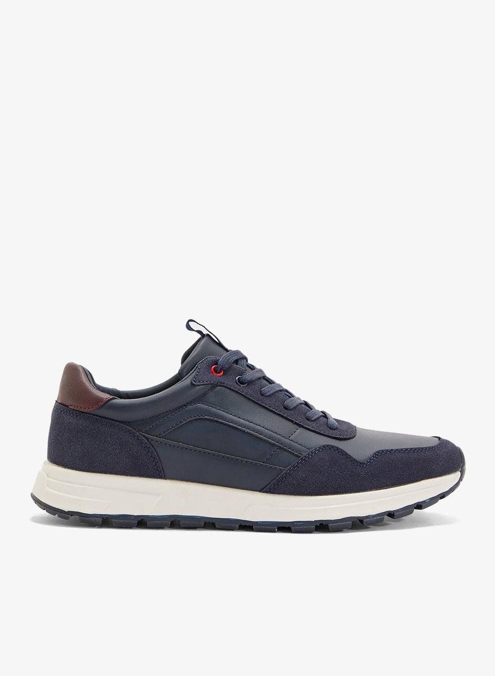 Rw2304 Navy Low-Top Casual Sneakers for Men - Image 1