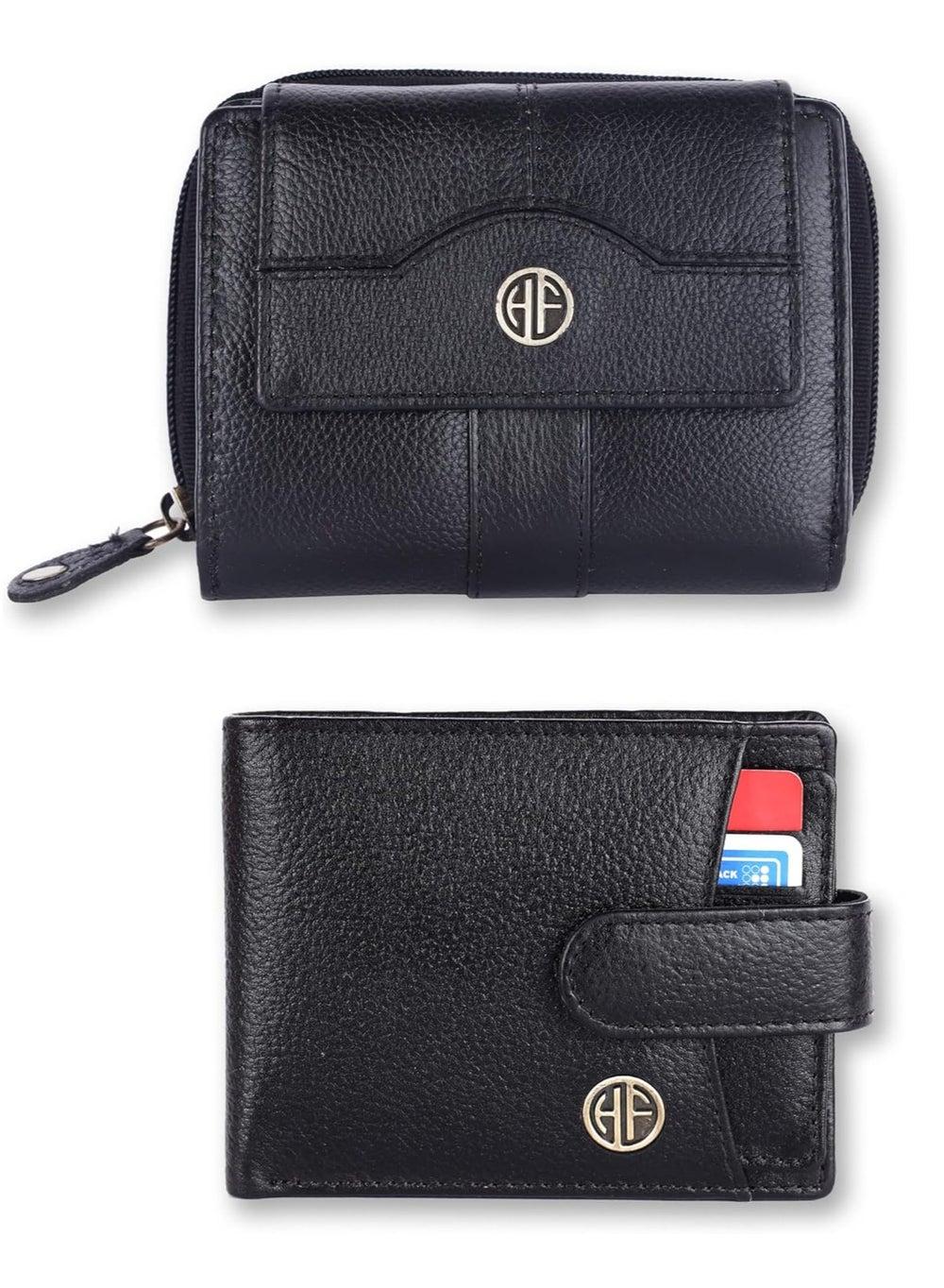 HAMMONDS FLYCATCHER 8KWK Elegant Leather Wallet Combo for Couples - Image 1