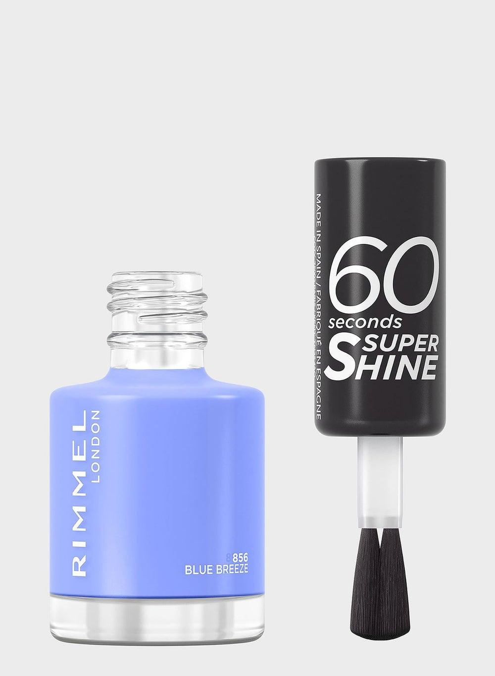 Rimmel London Blue Breeze 856 - Quick-Dry 8ml Nail Polish - Image 1