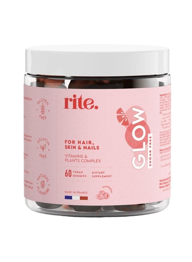 Glow Vegan Radiance 60 Gummies - Enhance Your Natural Beauty - Image 1