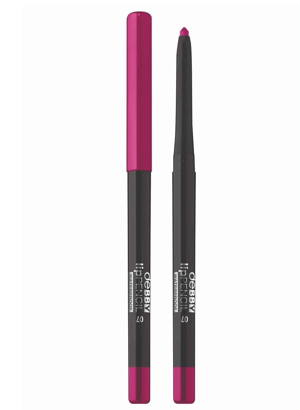Debby Cherry Waterproof Lip Pencil 07 - Lasting Definition - Image 1